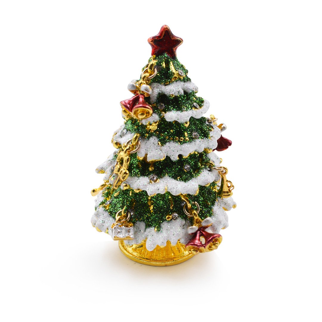 Elegant Christmas Tree Jewelry Box with Gift Packaging - Perfect for Holiday Gifts, Jewelry Storage & Home Decor