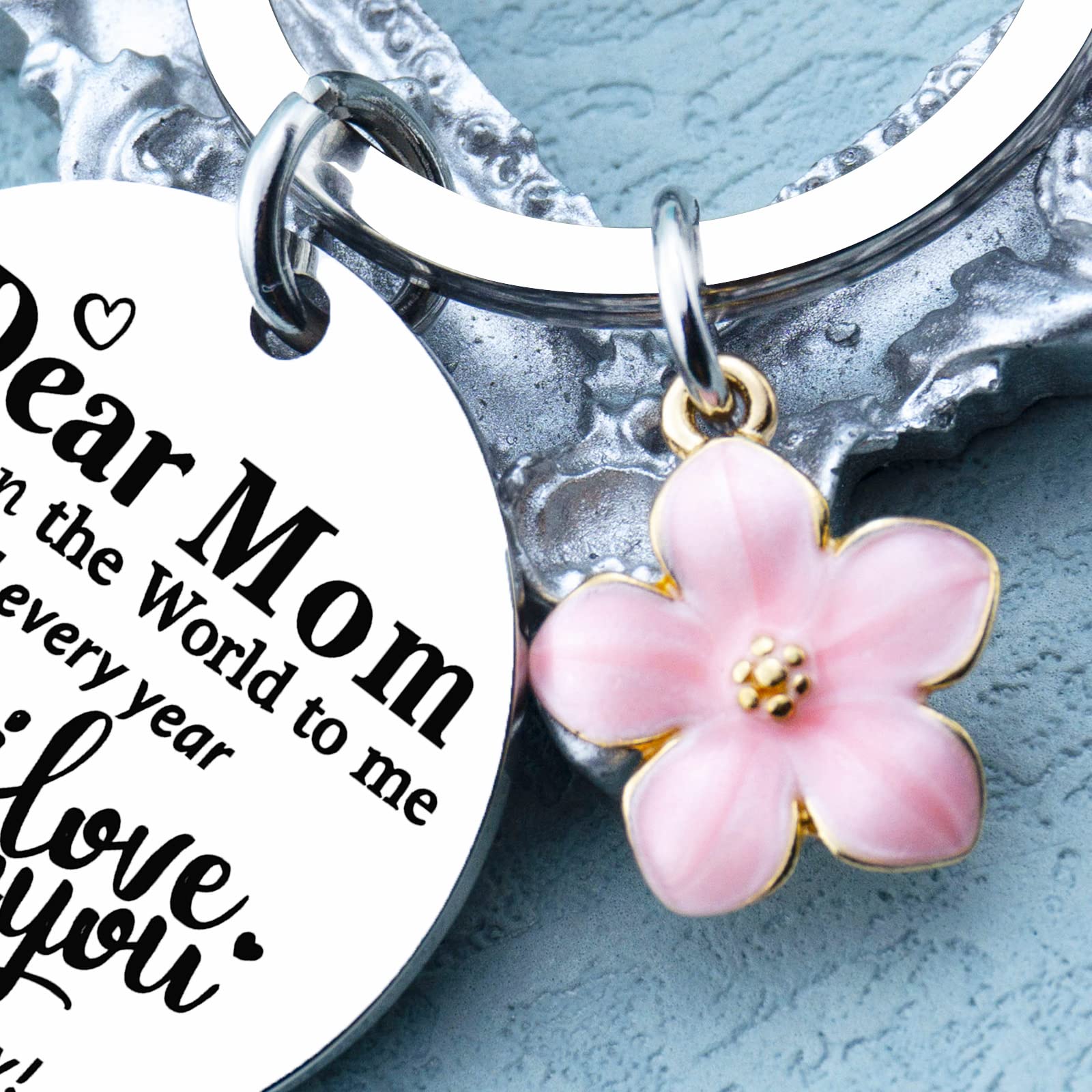 igvean Personalized Mother's Day Gifts for Mom - Custom Keychain Jewelry Accessories from Daughter - Christmas & Birthday Present Ideas - Perfect for Special Occasions & Daily Wear