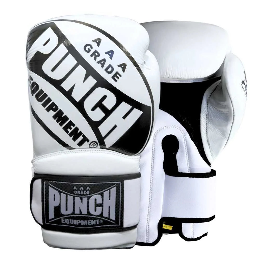 Premium 16oz White Boxing Gloves for XL Hand Fit - Ideal for Training, Sparring & Fitness Workouts