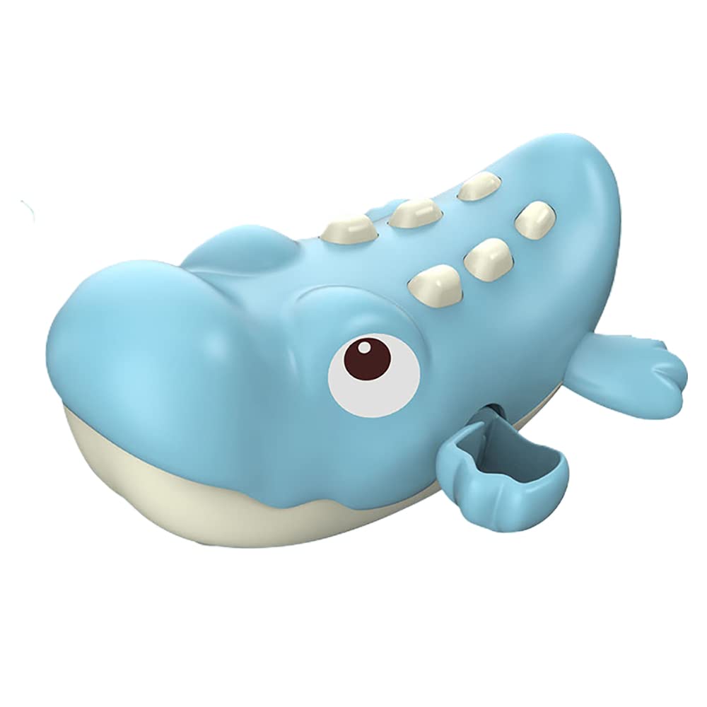 Wind-Up Swimming Crocodile Bath Toy - Fun Floating Alligator Bathtub & Pool Water Toy for Kids (Blue) | Perfect for Bathtime Play, Pool Parties & Sensory Water Activities