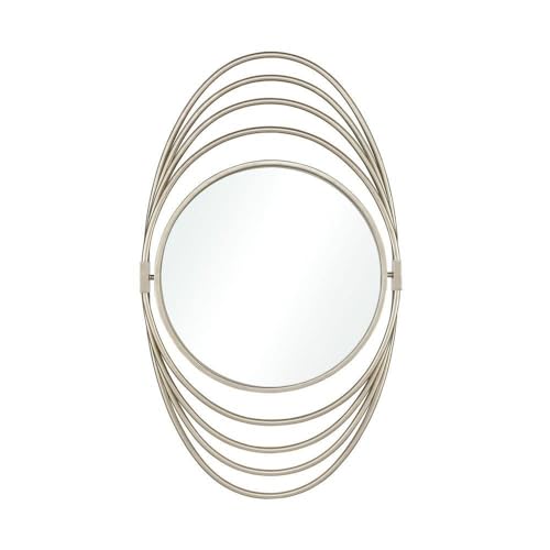 Elk Home Chrysler III Silver Wall Mirror - Elegant Bathroom & Bedroom Decor for Modern Homes