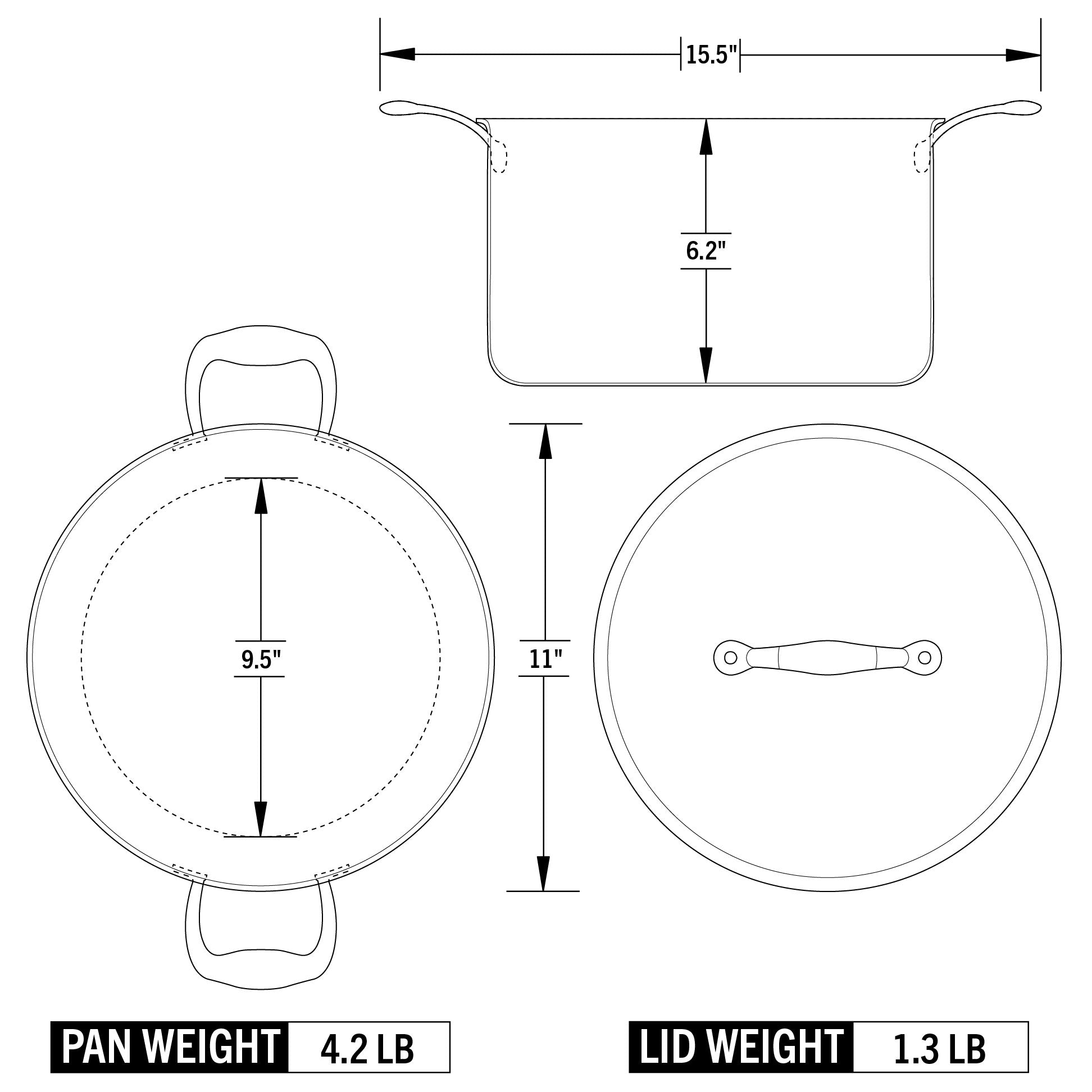 Heritage Steel 8 Quart Stock Pot with Lid - Premium Stainless Steel Cookware for Soups, Stews & Pasta - Perfect for Home Chefs & Professional Kitchens
