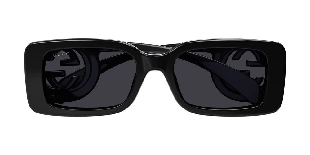 Gucci Women's Chaise Lounge Narrow Rectangular Sunglasses UV Protection - Fashionable Cat Eye Shades for Women, Perfect for Beach, Driving & Outdoor Activities