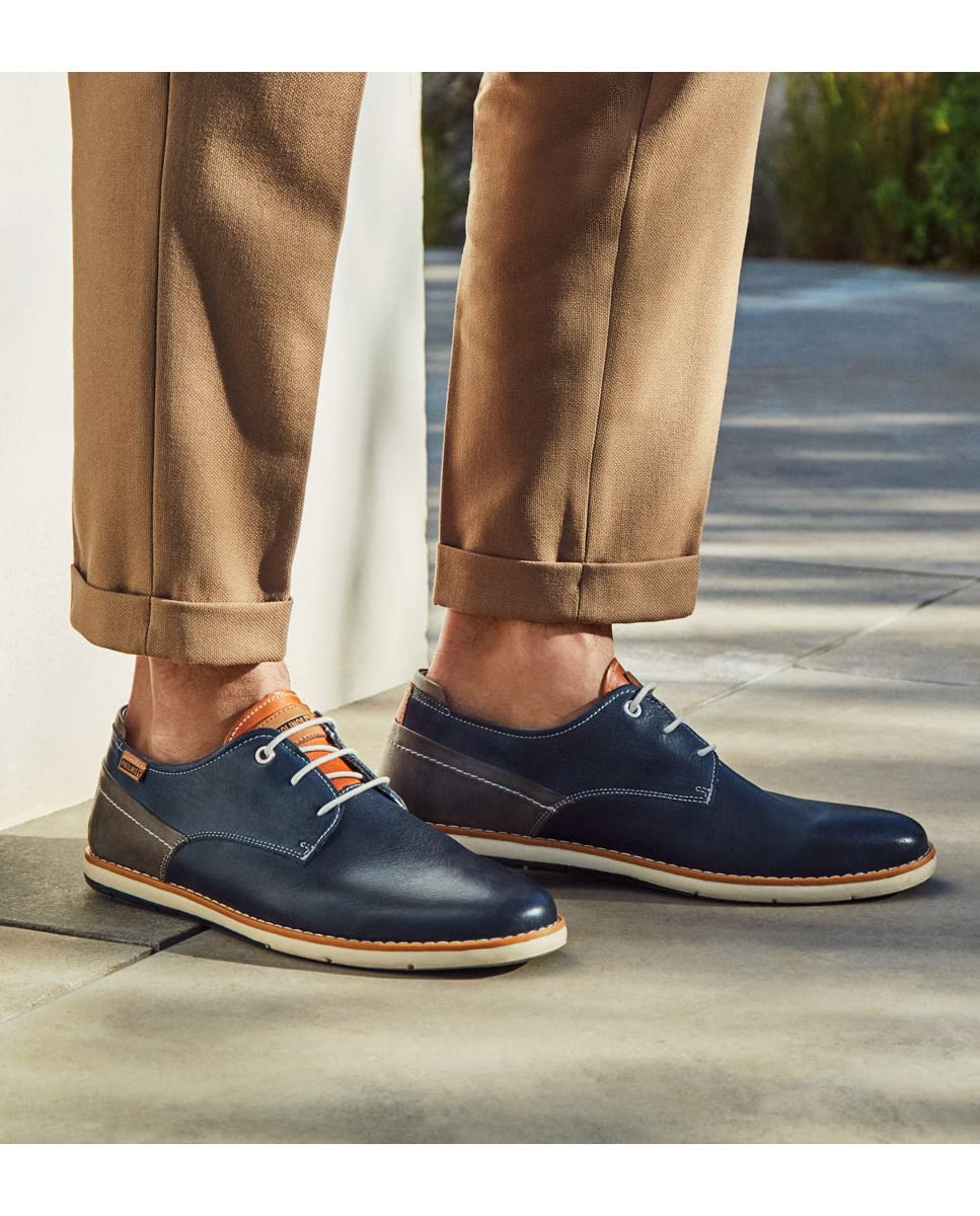 PIKOLINOS Men's Jucar Leather Lace-Up Dress Shoes - Stylish & Comfortable Formal Footwear for Office, Wedding & Business Events