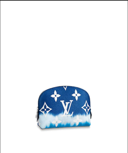 Louis Vuitton Escale Pochette Cosmetique Blue Cosmetic Pouch - Perfect for Travel, Makeup Storage & Everyday Essentials