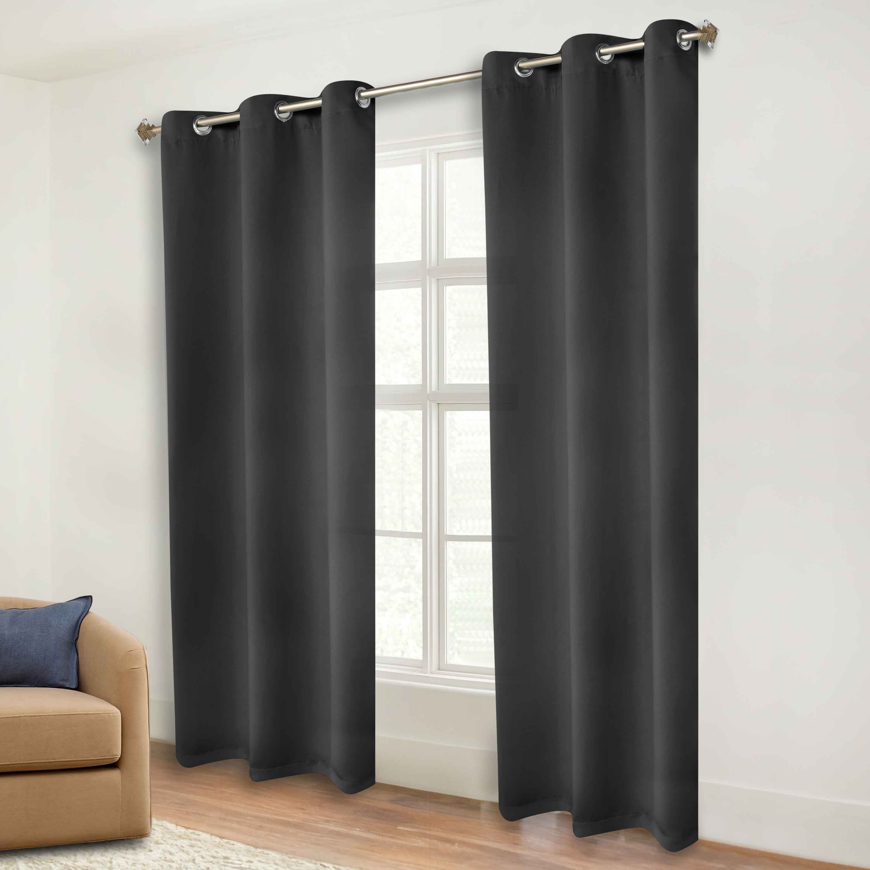 Machine Washable Blackout Curtains for Bedroom - Solid Room Darkening Window Drapes (Set of 2 Panels) - Perfect for Home Theater, Nursery & Light Sleepers