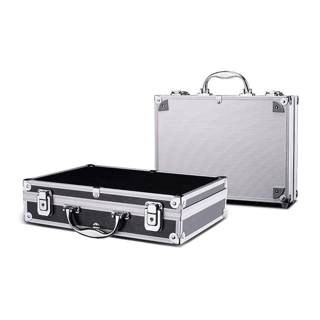 ZAANU Aluminum Alloy Tool Box - Portable Hard Side Tool Case with Combination Locks, Heavy Duty Tool Organizer for Mechanics, Electricians & DIY Projects | Ideal for Workshop, Garage & On-Site Repairs