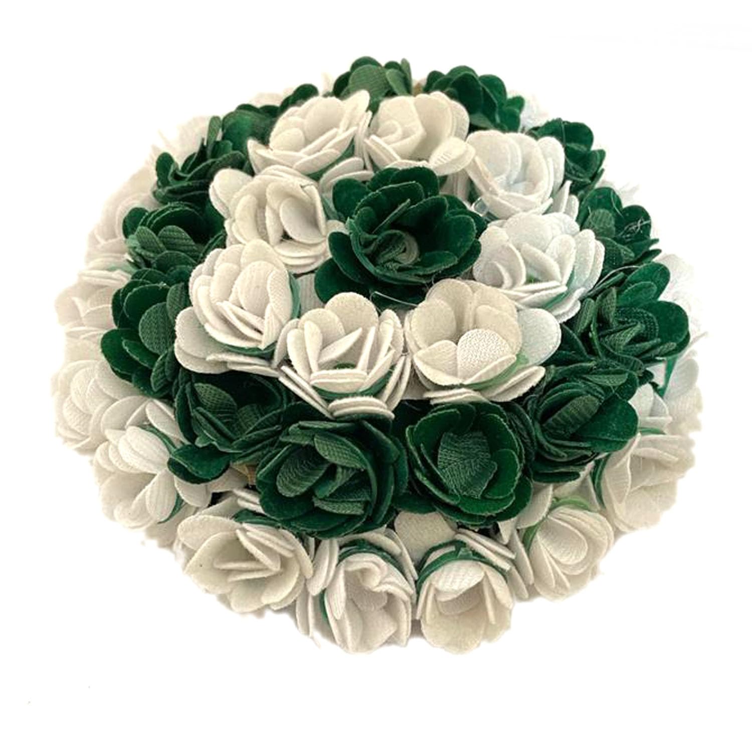 GuruEmbelish Artificial Flower Hair Bun Gajra - Elegant Bridal Hair Accessory for Women & Girls (1 Piece) - Perfect for Weddings, Parties & Special Occasions