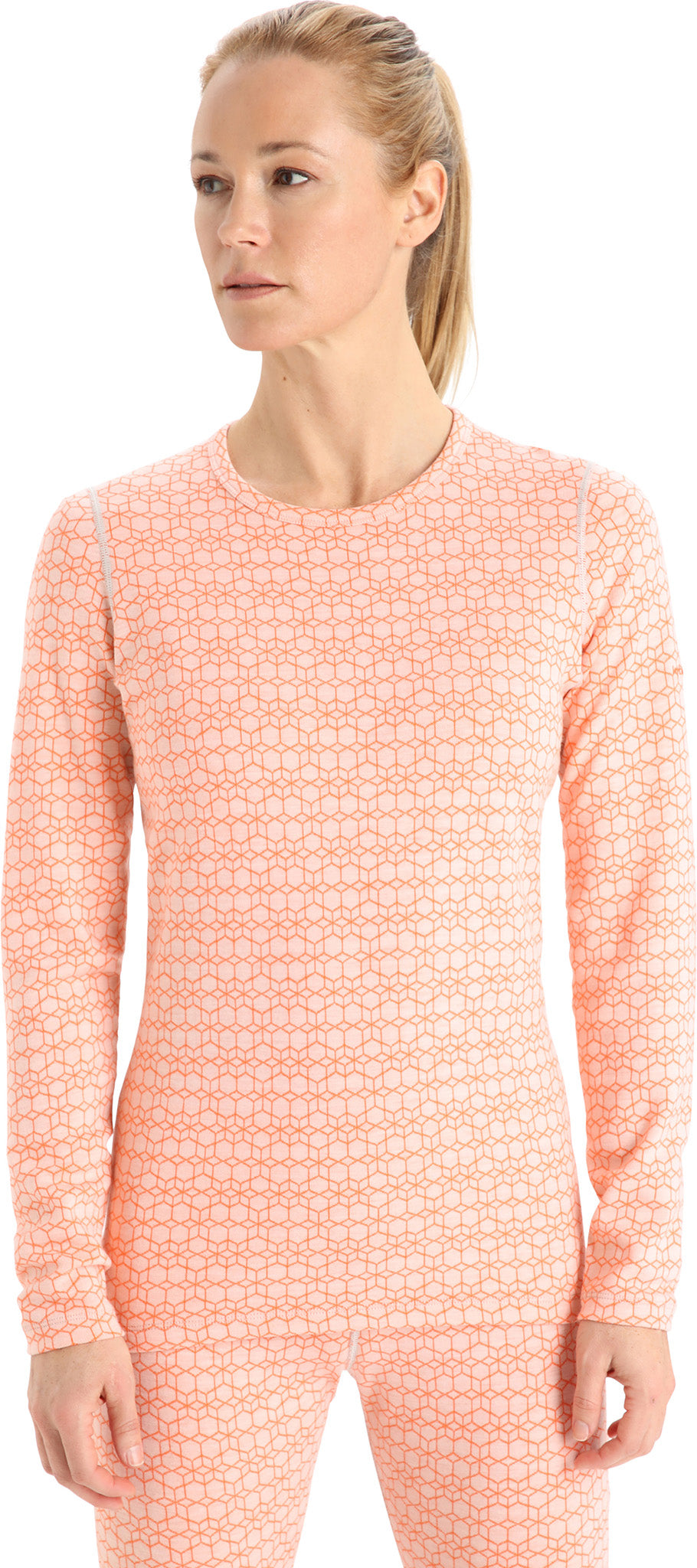 250 Vertex Long Sleeve Crew Neck Base Layer Top for Women - Thermal Underwear for Hiking, Skiing & Cold Weather Activities
