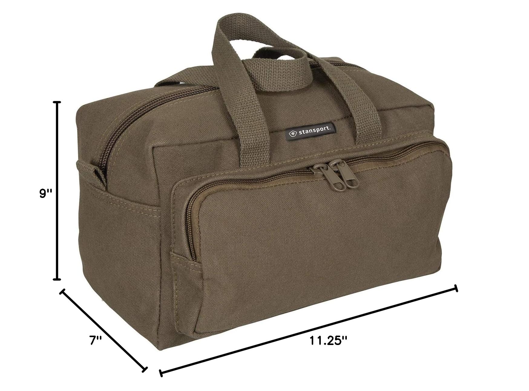 Heavy Duty Cotton Canvas Tool Bag - OD Green Military Style for Construction, DIY & Outdoor Work | Durable & Spacious Organizer for Tools & Equipment