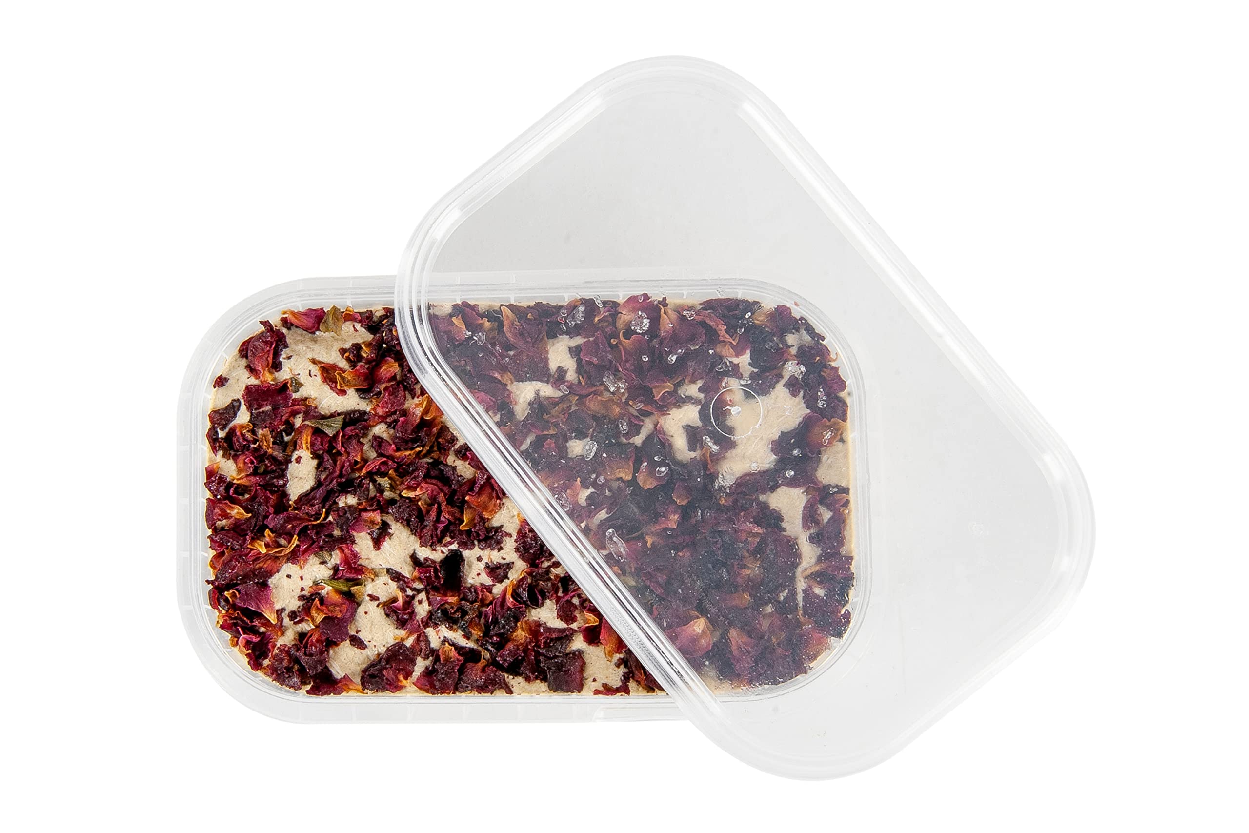 Premium Emirelli Artisanal Halva Dessert - Authentic Middle Eastern Tahini Candy | Vegan Turkish Sweets 55% Tahini Halwa | Traditional Halvah with Rose Water & Petals | Perfect for Gifts, Snacking & Middle Eastern Cuisine | Pack of 1