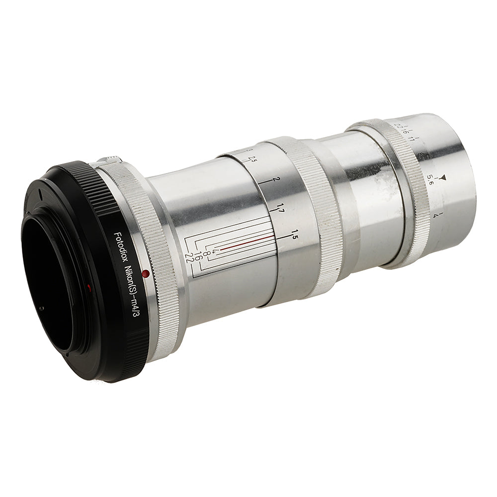 Fotodiox Nikon Nikkor S to Micro Four Thirds (MFT) Lens Mount Adapter - Compatible with Mirrorless Cameras for Photography & Videography