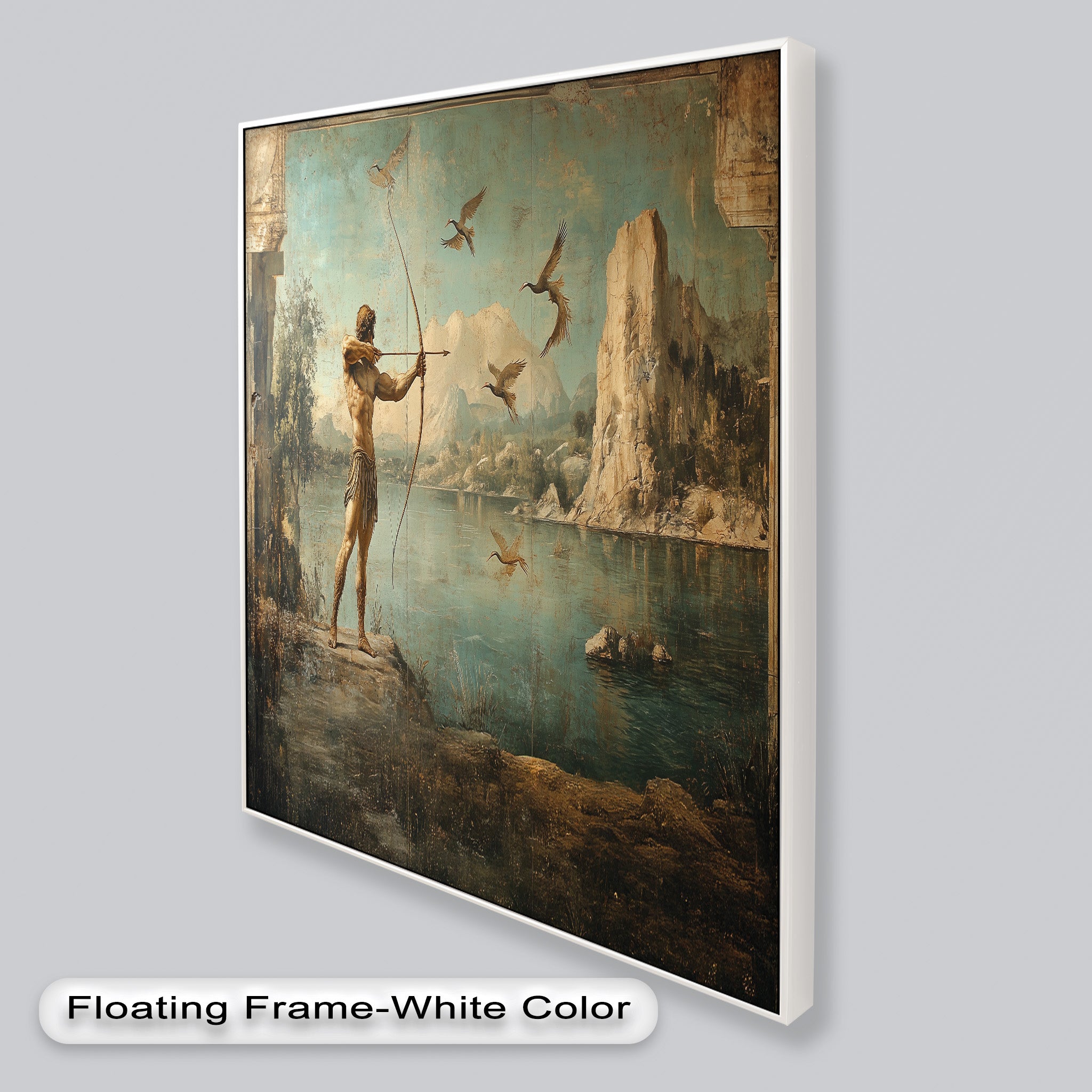 Apollo's Aim - Greek Mythology Oil Painting Artwork for Home Decor & Wall Art | Perfect for Living Room, Bedroom, or Office