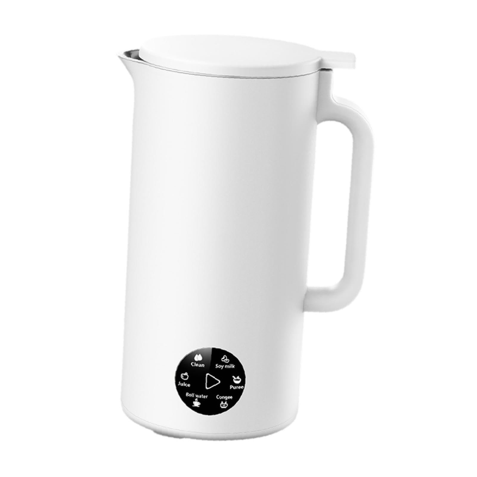 Portable Nut Milk Maker with Self-Cleaning Function - Fast & Easy Almond, Soy, Oat Milk Machine - Perfect for Vegan, Keto & Healthy Lifestyles - Kitchen Essential for Smoothies, Coffee & Baking (White)