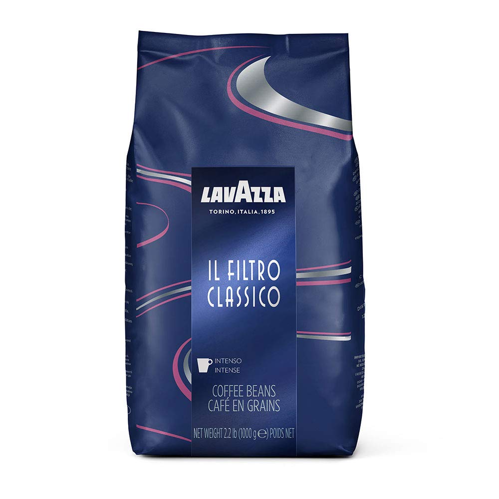 Lavazza Dark Roast Whole Bean Coffee 2.2LB - Italian Blend for Home & Office