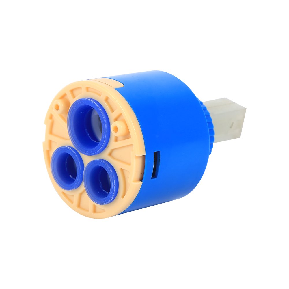 40mm Ceramic Disc Cartridge Faucet Replacement - Hot & Cold Water Mixer Valve for Kitchen & Bathroom Sink Repair