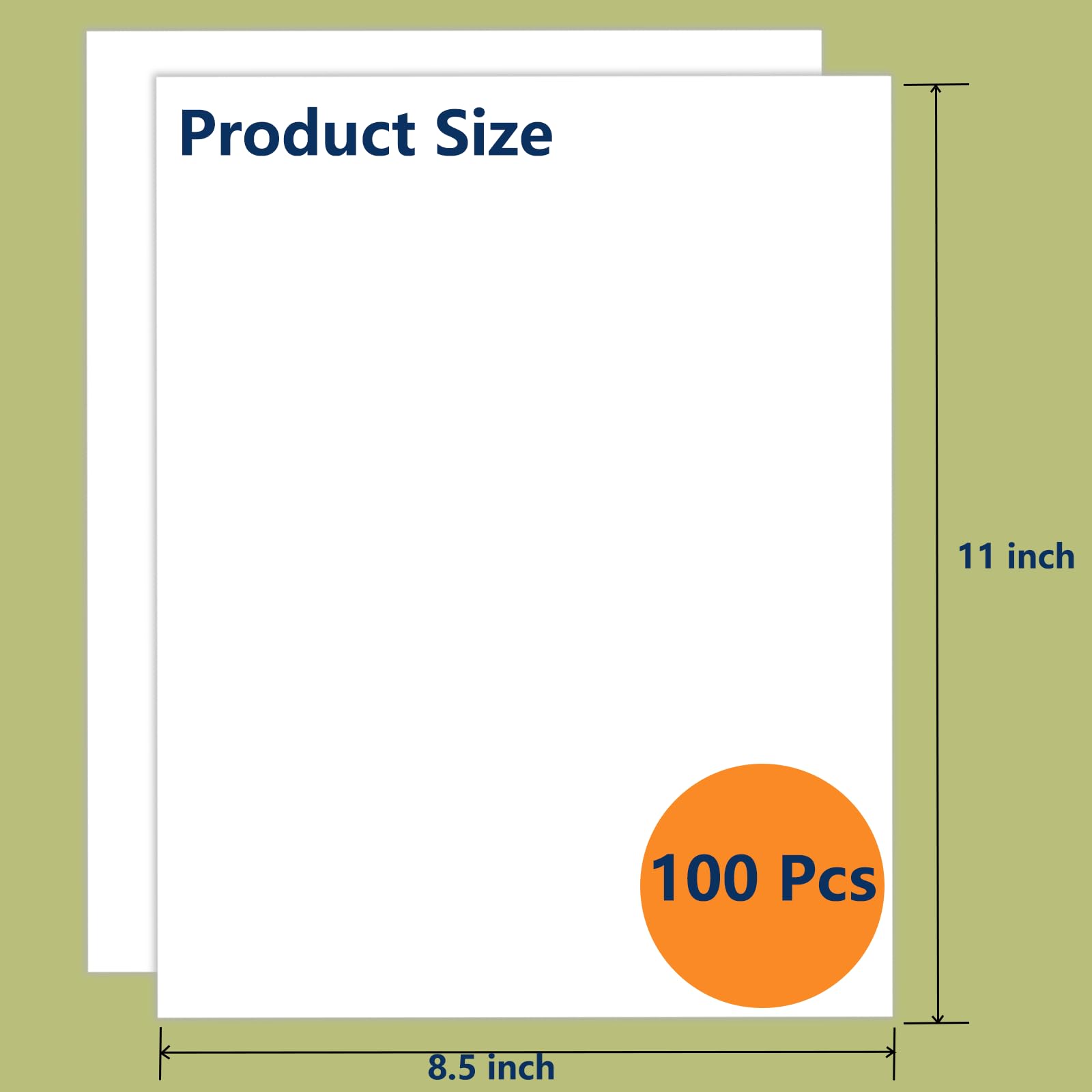 Premium Cimlaga 100 Sheets White Cardstock Paper 8.5 x 11 Inches, 92lb/250gsm Thick Cover Cardstock for Printing - Perfect for Wedding Invitations, DIY Greeting Cards, Menus, Scrapbooking & Craft Projects