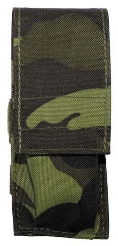 MFH Tactical Knife Pouch - Czech Woodland Camo - Durable Nylon Sheath for Outdoor, Hunting, and Survival Gear