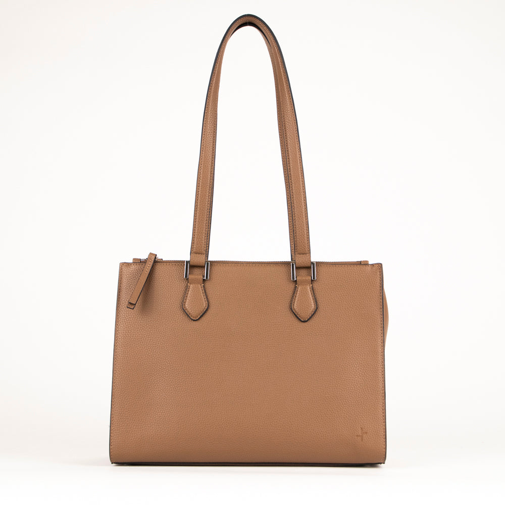 Premium RFID Blocking Leather Tote Bag for Women - Anti-Theft Travel & Work Purse - Stylish Crossbody & Shoulder Bag for Commuting, Shopping & Office Use