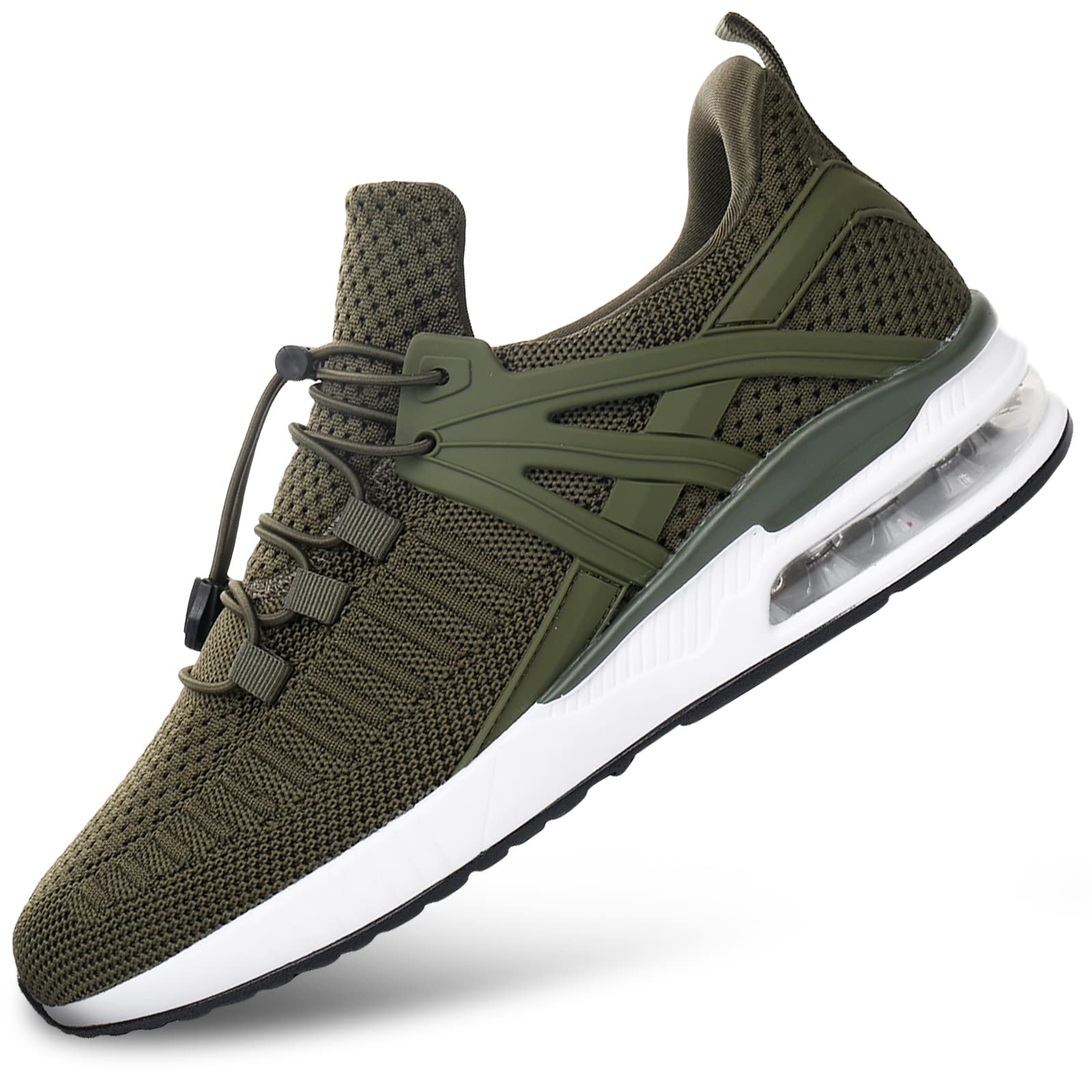 BOGOVER Men's Walking Shoes - Non-Slip Breathable Running Sneakers with Air Cushion | Lightweight Tennis & Gym Shoes for Jogging, Workouts & Casual Wear