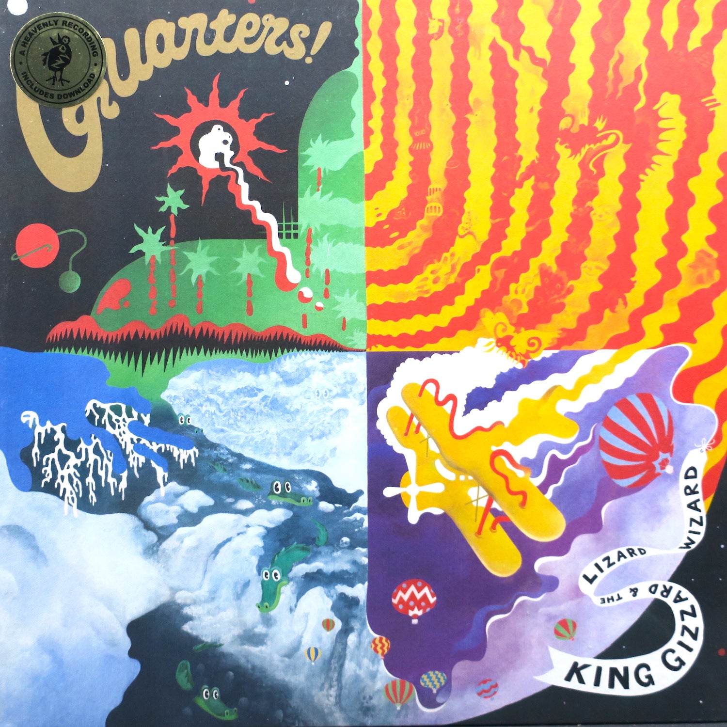 KING GIZZARD & THE LIZARD WIZARD 'Quarters!' Vinyl LP Record - Psychedelic Rock Music Album for Collectors & Audiophiles - Perfect for Home Listening & Music Enthusiasts