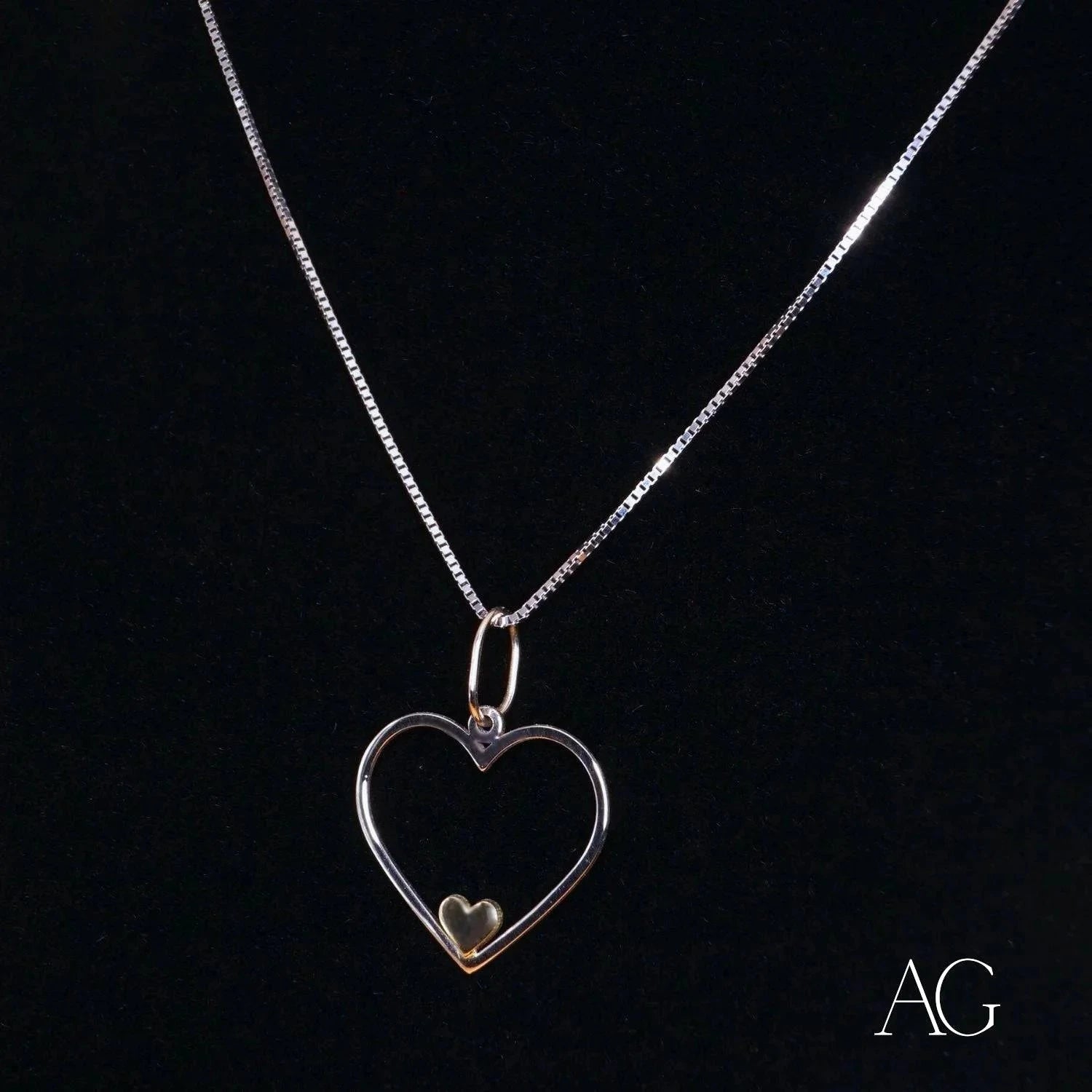 Eternal Love Heart Pendant Necklace - Sterling Silver Romantic Jewelry Gift for Her, Perfect for Anniversaries, Valentine's Day & Special Occasions