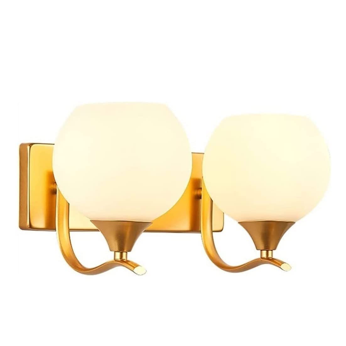 Modern Glass Ball LED Wall Sconce Light - Dimmable Wall Mount Lighting Fixture for Bedroom, Living Room, Hallway - Indoor Home Decor Lamp for Cozy Ambiance & Energy-Efficient Illumination