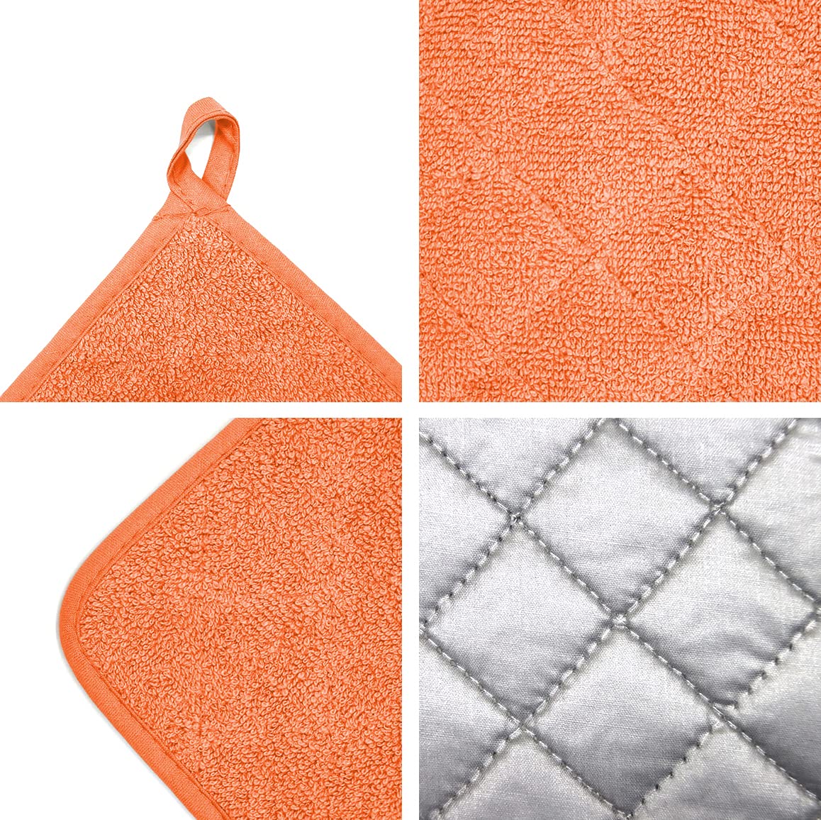 Heat Resistant Cotton Oven Pot Holder Set of 3 - 7