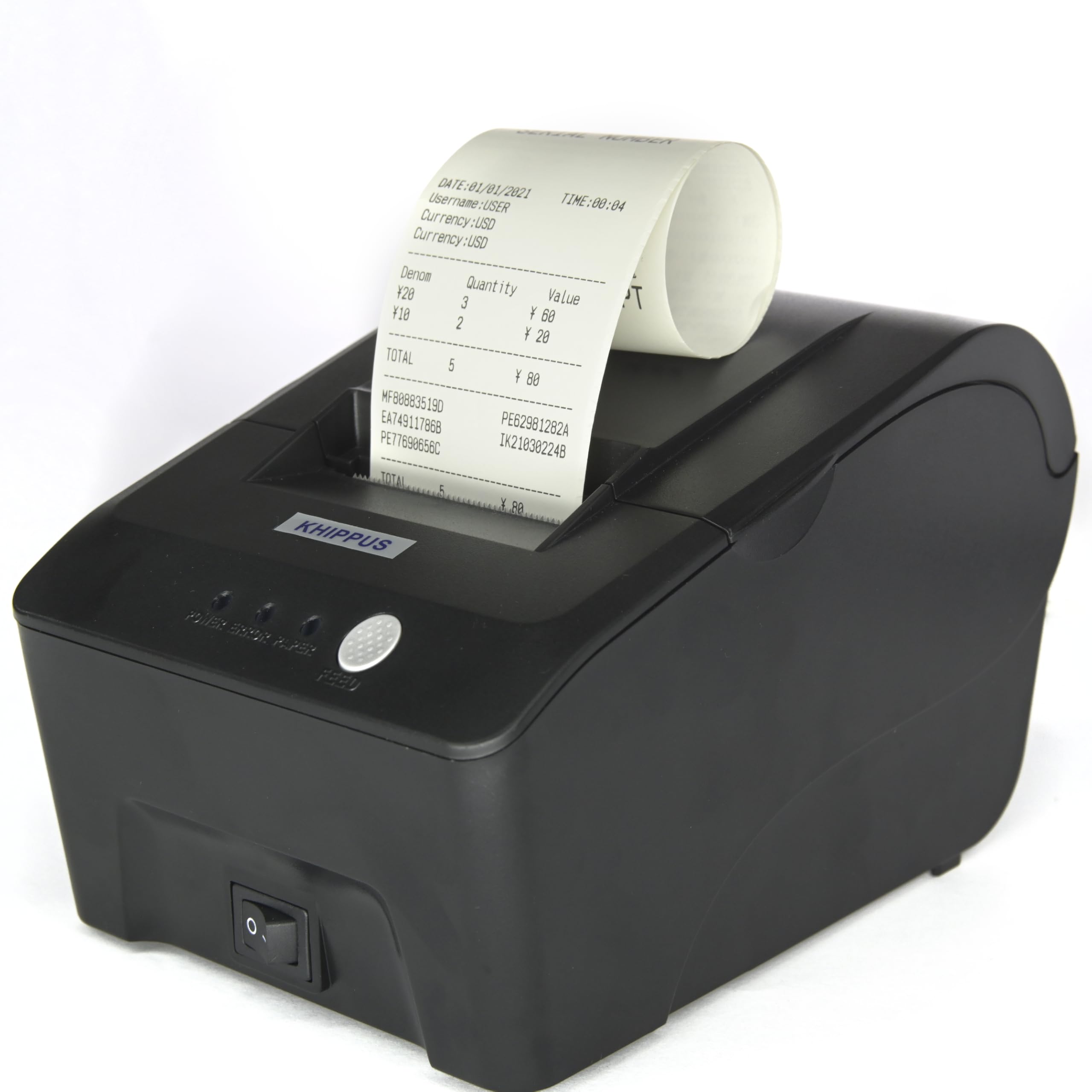 Professional KHIPPUS Bill Counter for Pro Series 5500 & 6500 Printers - High-Speed Money Counting Machine for Banks, Retail Stores & Cash Offices