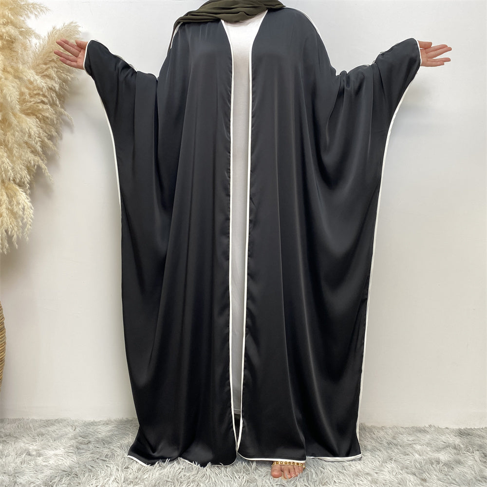 Elegant Black Bisht 2-Piece Abaya Set for Women - Modest Islamic Prayer Dress & Special Occasion Outfit