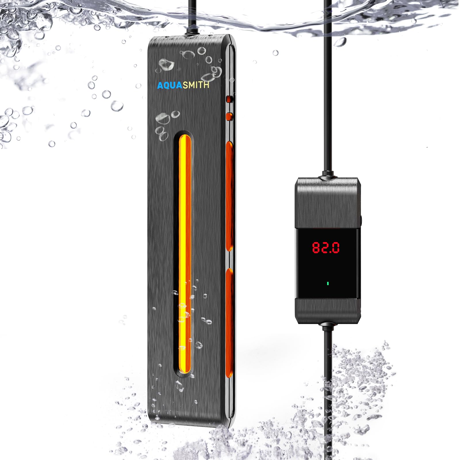 100W Aquarium Heater with Dual-Chip Intelligent Temperature Control - Safe & Reliable for 40-50 Gallon Fish Tanks | Perfect for Tropical Fish, Saltwater & Freshwater Aquariums | Overheating Protection & Auto Shutoff