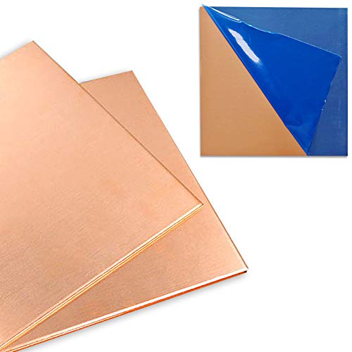 2 Pcs 99.9%+ Pure Copper Sheet, 4