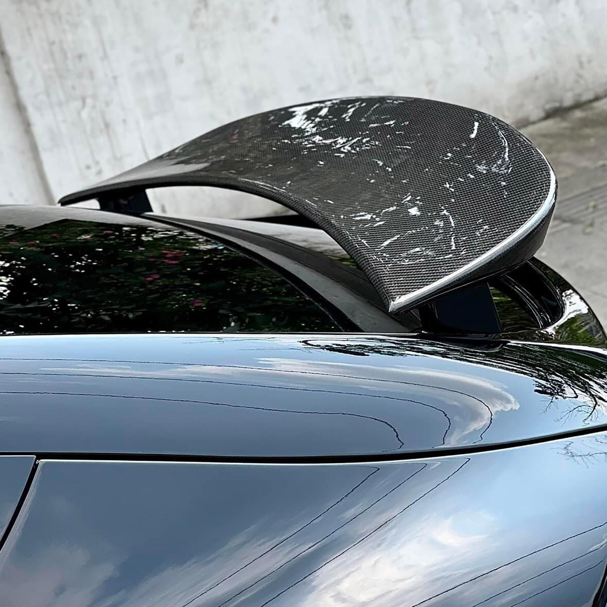 Premium Real Carbon Fiber Model X Wing Spoiler Overlay for Tesla 2016-2025 | High-Performance Rear Spoiler for Enhanced Aerodynamics & Sporty Look | Perfect for Car Enthusiasts & Street Racing