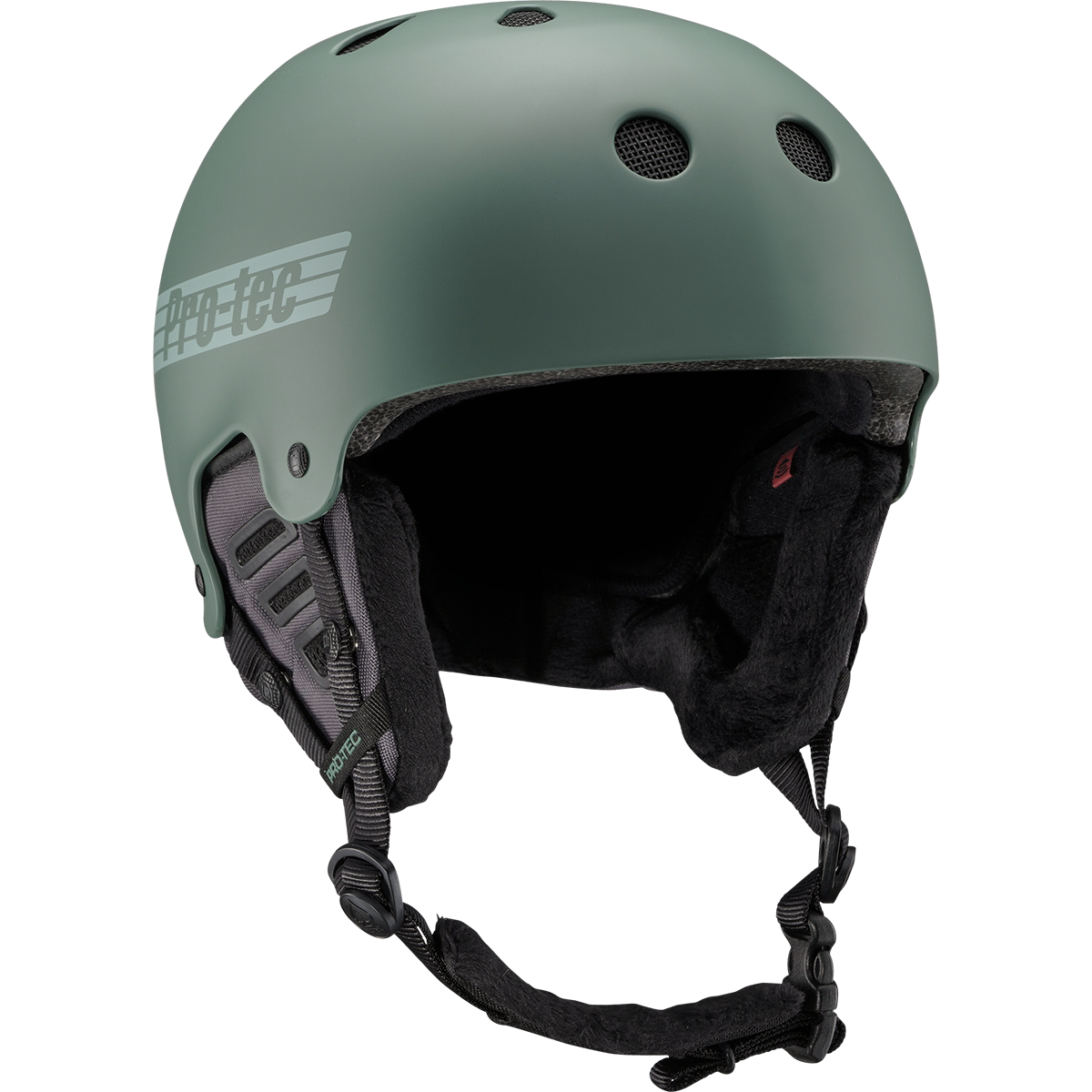 Old School Snow Helmet with MIPS Technology - Matte Veridian for Skiing, Snowboarding & Winter Sports Safety