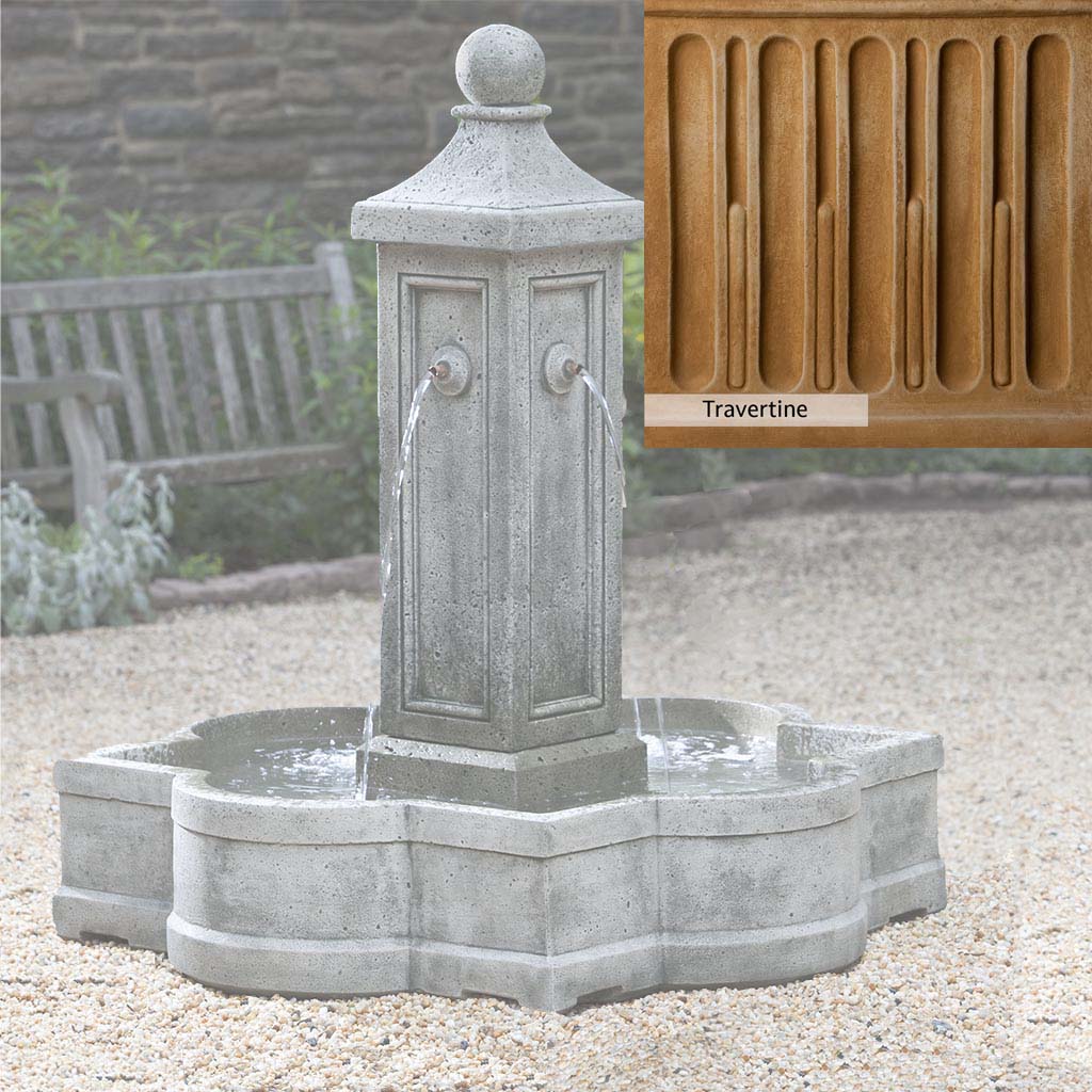 Campania International Provence Outdoor Garden Fountain - Elegant French-Inspired Water Feature for Patio, Yard & Landscape Decor