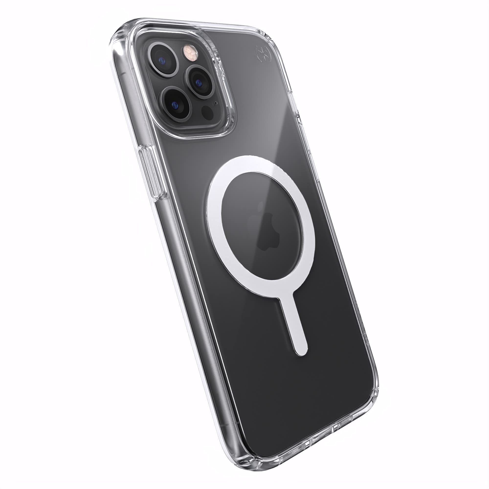 Speck Presidio Perfect Clear + MagSafe Case for iPhone 12 Pro Max - Crystal Clear Protective Cover | Slim Fit, Wireless Charging Compatible | Perfect for Everyday Use, Office & Travel Protection