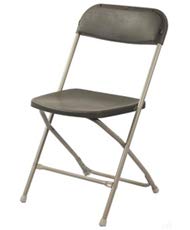 10 Pack Premium Plastic Folding Chairs for Sale - Heavy Duty Stackable Event Chairs in Charcoal - Perfect for Parties, Weddings, Picnics & Outdoor Events