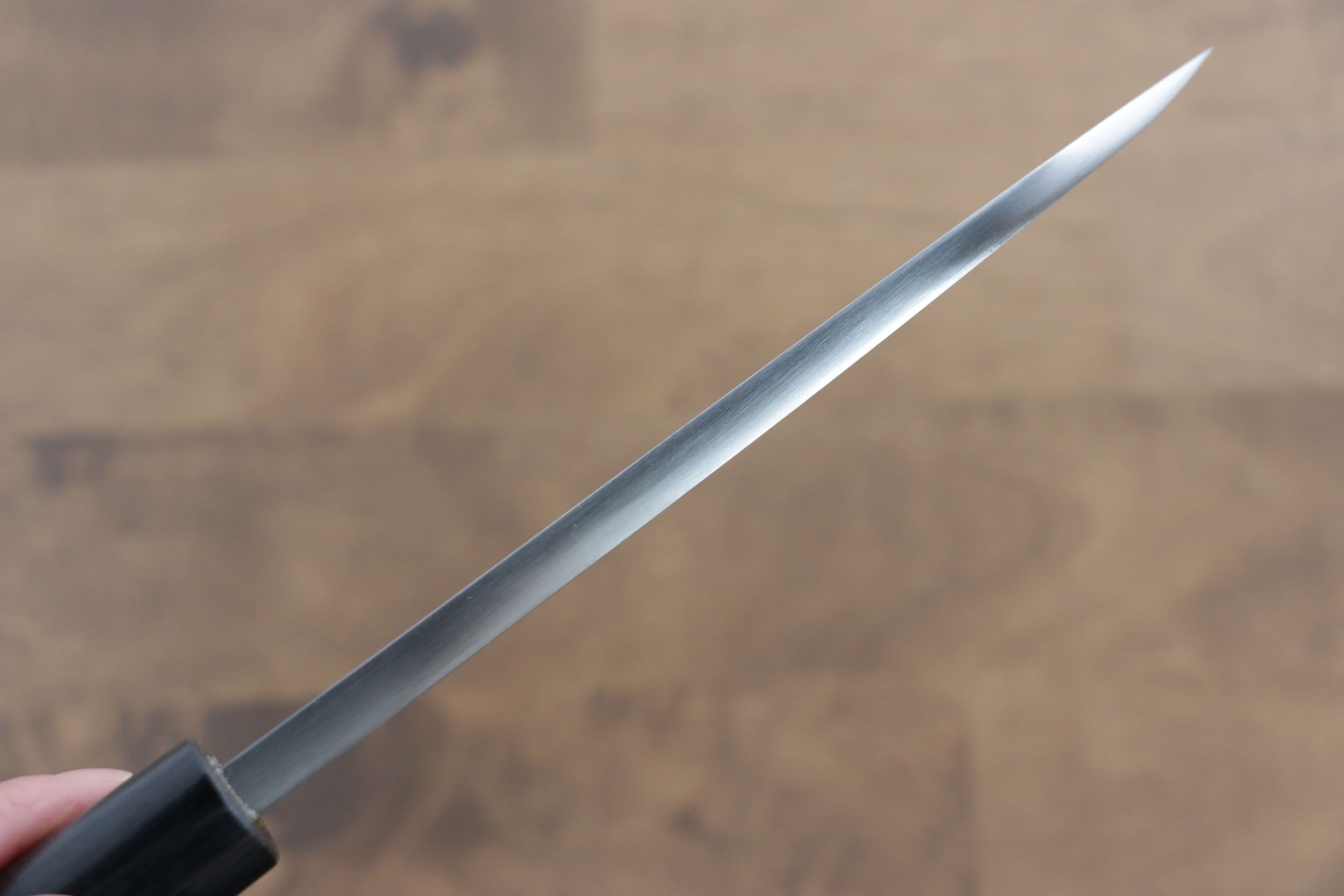 Premium Jikko White Steel No.2 Deba Knife 165mm - Japanese Professional Chef Knife with Shitan Handle - Perfect for Sushi, Fish Filleting & Meat Cutting