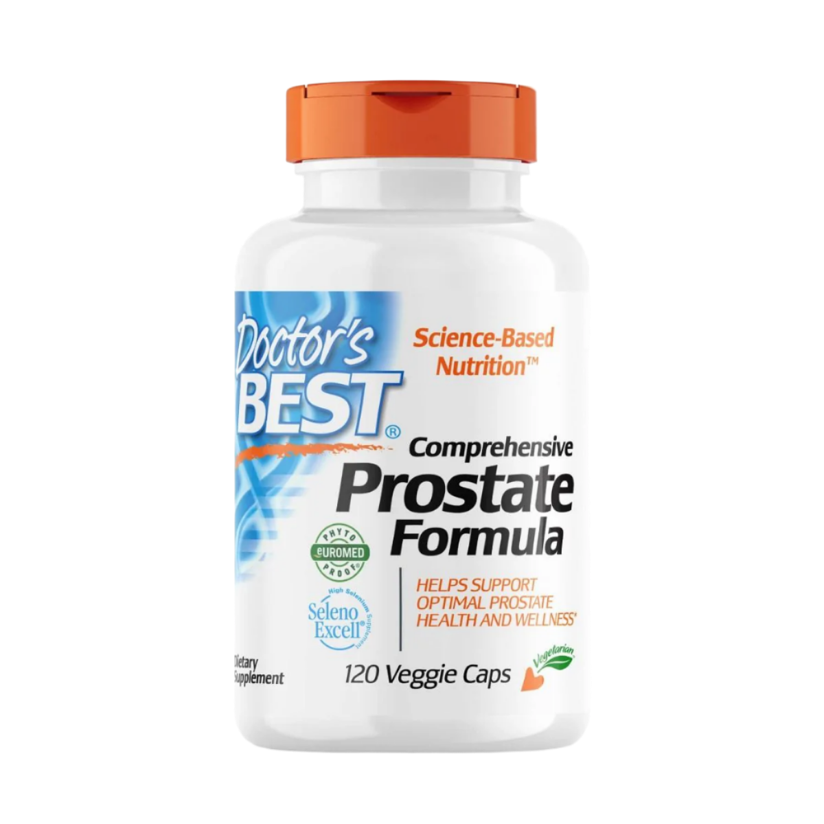 Doctor's Best Comprehensive Prostate Formula - 120 Veggie Capsules for Men's Health | Supports Urinary Function & Prostate Wellness | Daily Supplement for Active Lifestyle