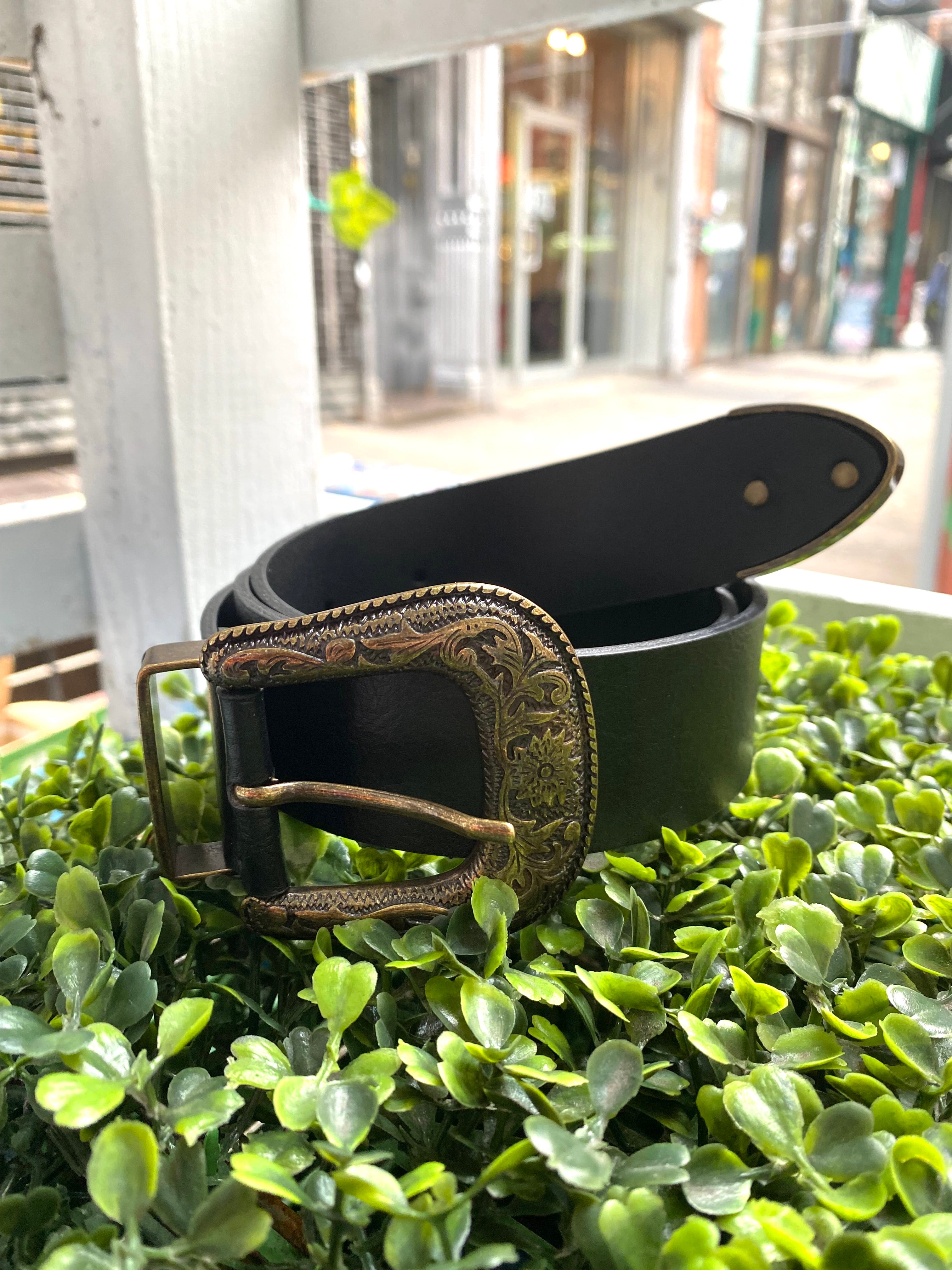 Novacas Emmylou Black Leather Belt for Women | Stylish Waist Accessory for Office, Casual & Formal Outfits