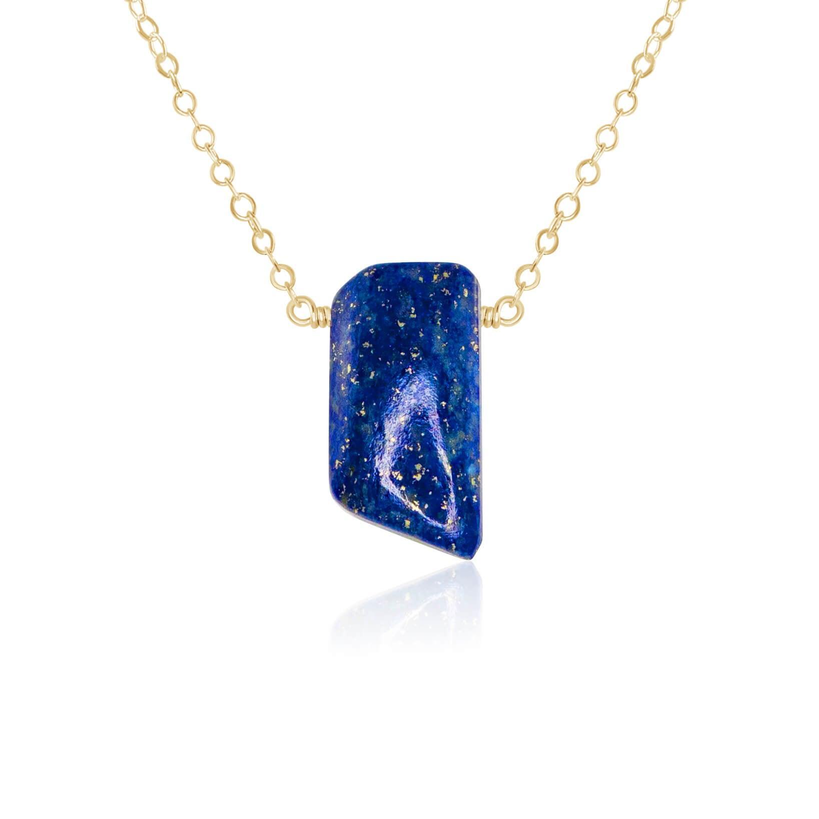 Natural Blue Lapis Lazuli Crystal Pendant Necklace - Healing Stone Jewelry for Women, Chakra Balancing & Spiritual Gifts | Perfect for Meditation, Yoga & Energy Work