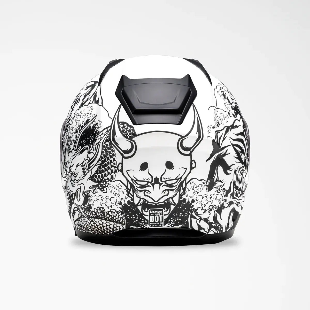 Voss 989 Moto V Rei Full Face Motorcycle Helmet - DOT Approved for Men & Women - Lightweight & Comfortable for Street Bike Riding & Racing