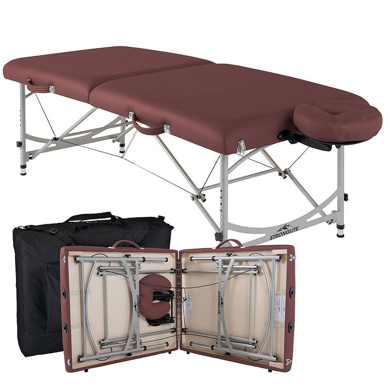 Earthlite Versalite Pro Portable Massage Table with Carrying Case - Professional Foldable Massage Bed for Therapists, Home & Spa Use - Perfect for Mobile Massage, Physical Therapy & Relaxation