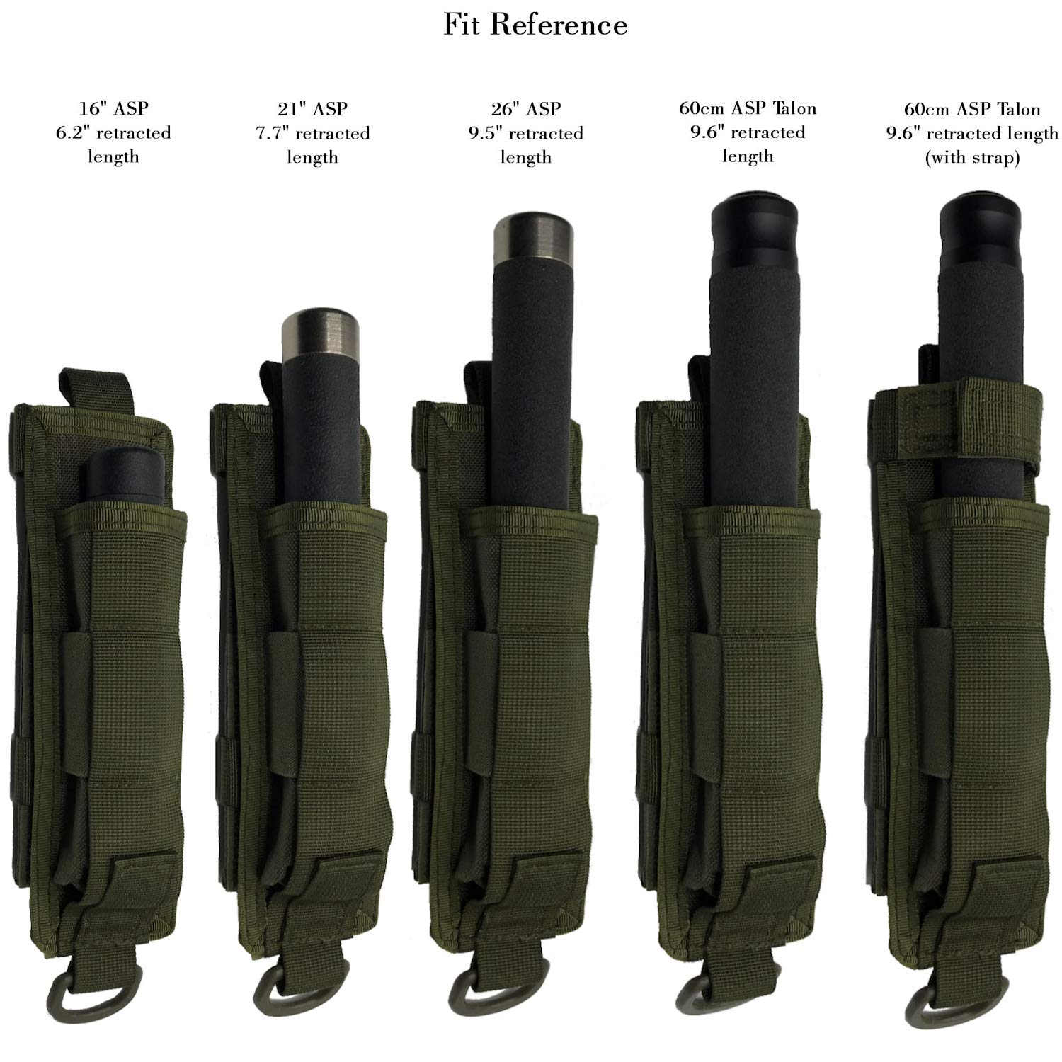 Tactical MOLLE Baton Holder Pouch - Compatible with Expandable Batons & Flashlights - Perfect for Police Duty, Security Work, and Outdoor Adventures
