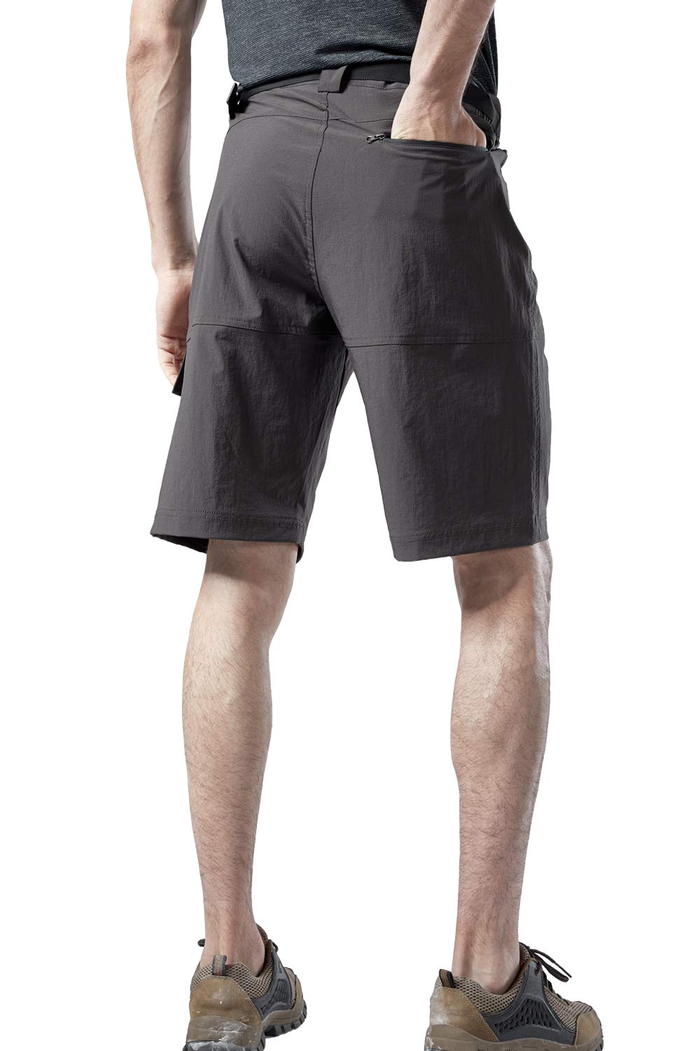 Men's Quick-Dry Elastic Shorts - Water Resistant, Durable & Plus Size - Perfect for Running, Gym Workouts & Outdoor Activities