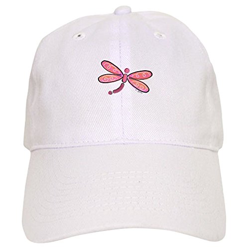 White - Pink Dragonfly Cap