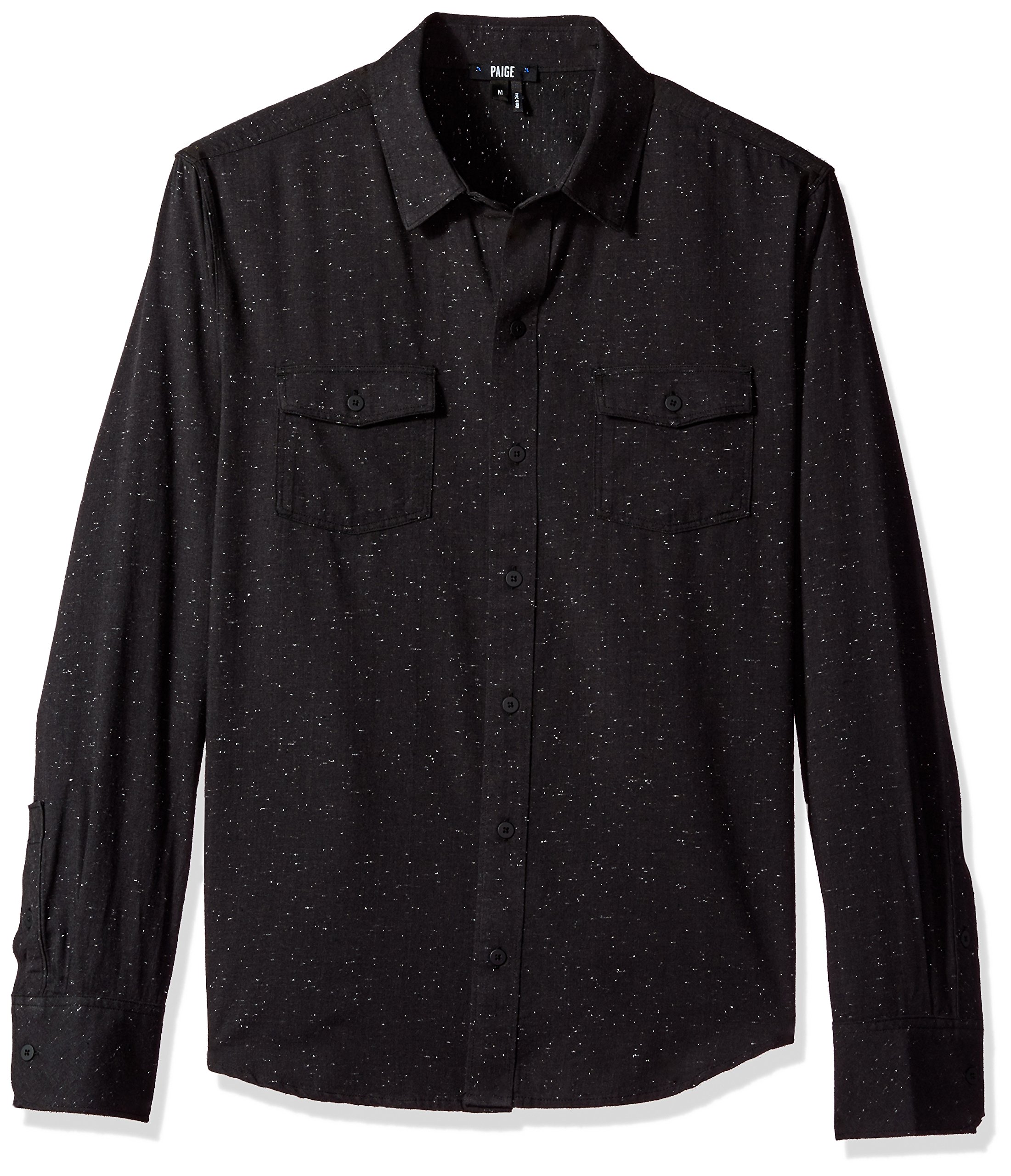 PAIGE Men's Everett Button-Down Shirt - Slim Fit Casual & Dress Shirt for Work, Date Night & Business Meetings | Premium Cotton Comfort & Stylish Design