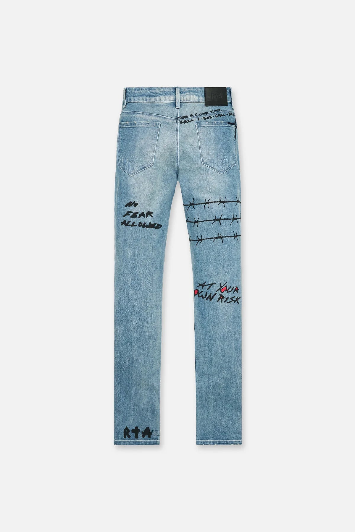 RTA Bryant Skinny Jeans for Women - High Waist Slim Fit Blue Denim Pants | Perfect for Casual Wear, Office Outfits & Night Out