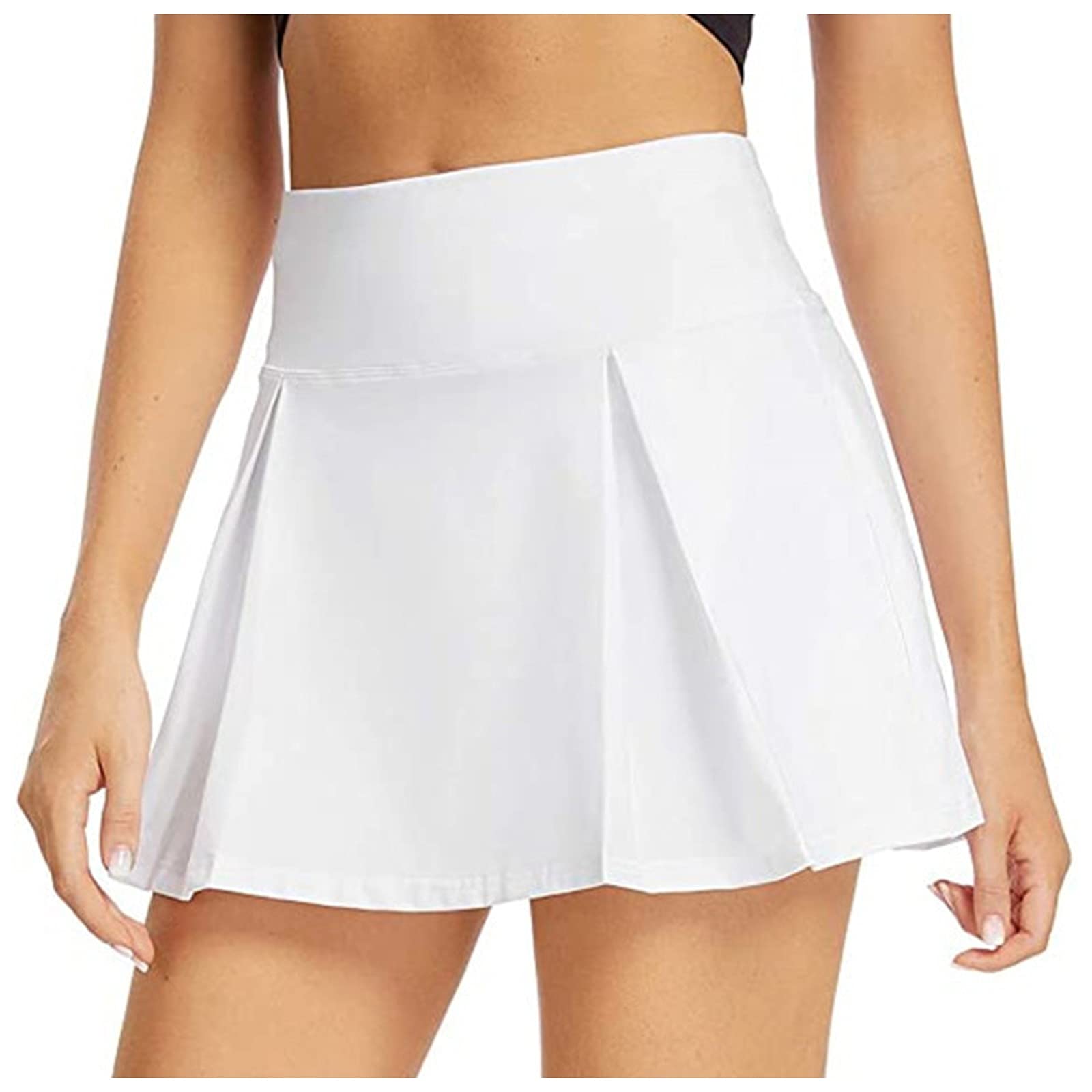 Women's Elastic Waist Skorts with Pockets - Golf Tennis Running Sports Shorts Skirt for Active Lifestyle | Perfect for Golf, Tennis, Running & Outdoor Activities