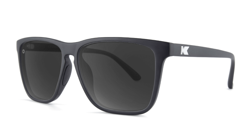 Fast Lanes Sport Sunglasses - Black/Smoke Gradient Lens for Running, Cycling & Outdoor Activities